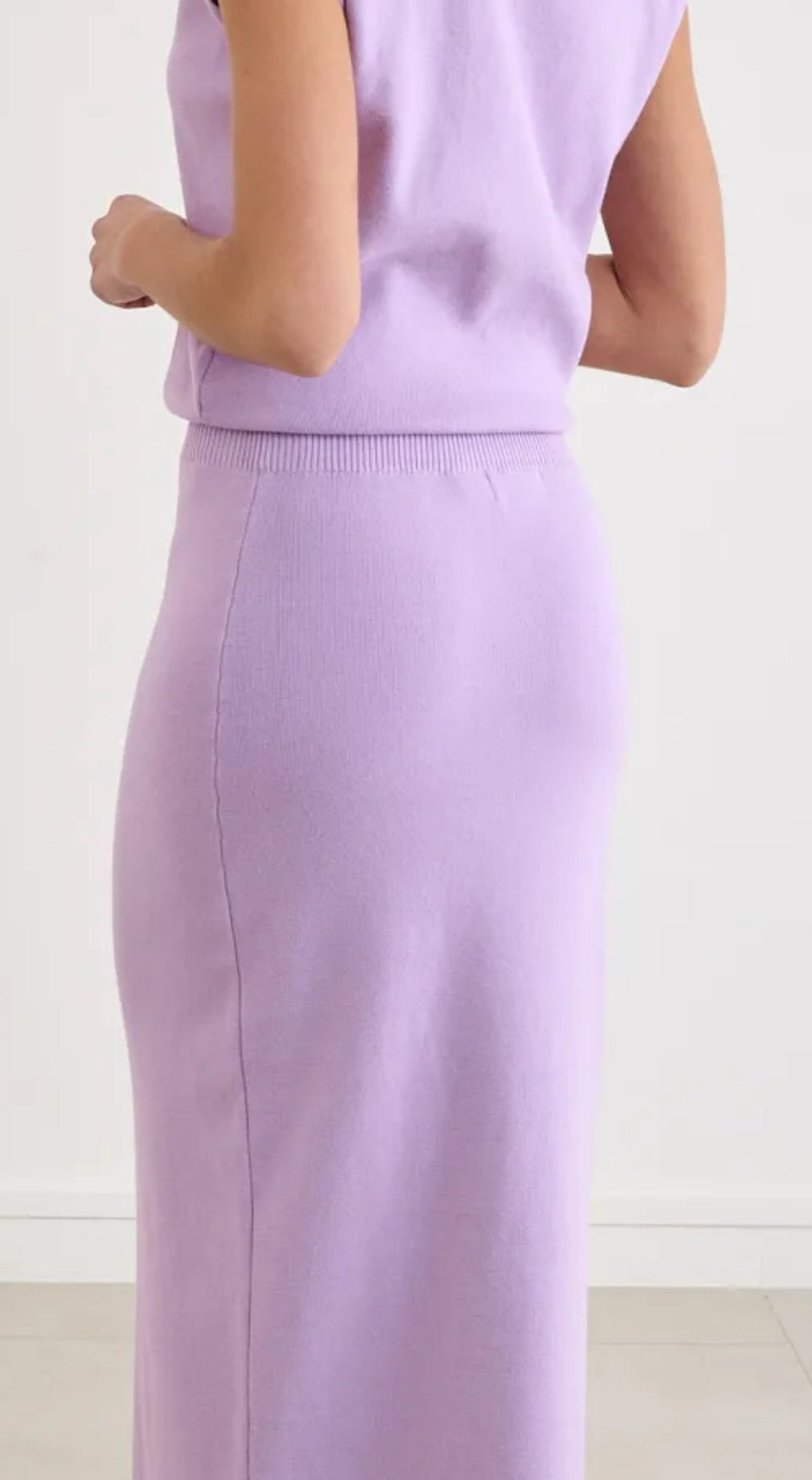 Clever Alice Maxi Skirt- Lilac - clever alice