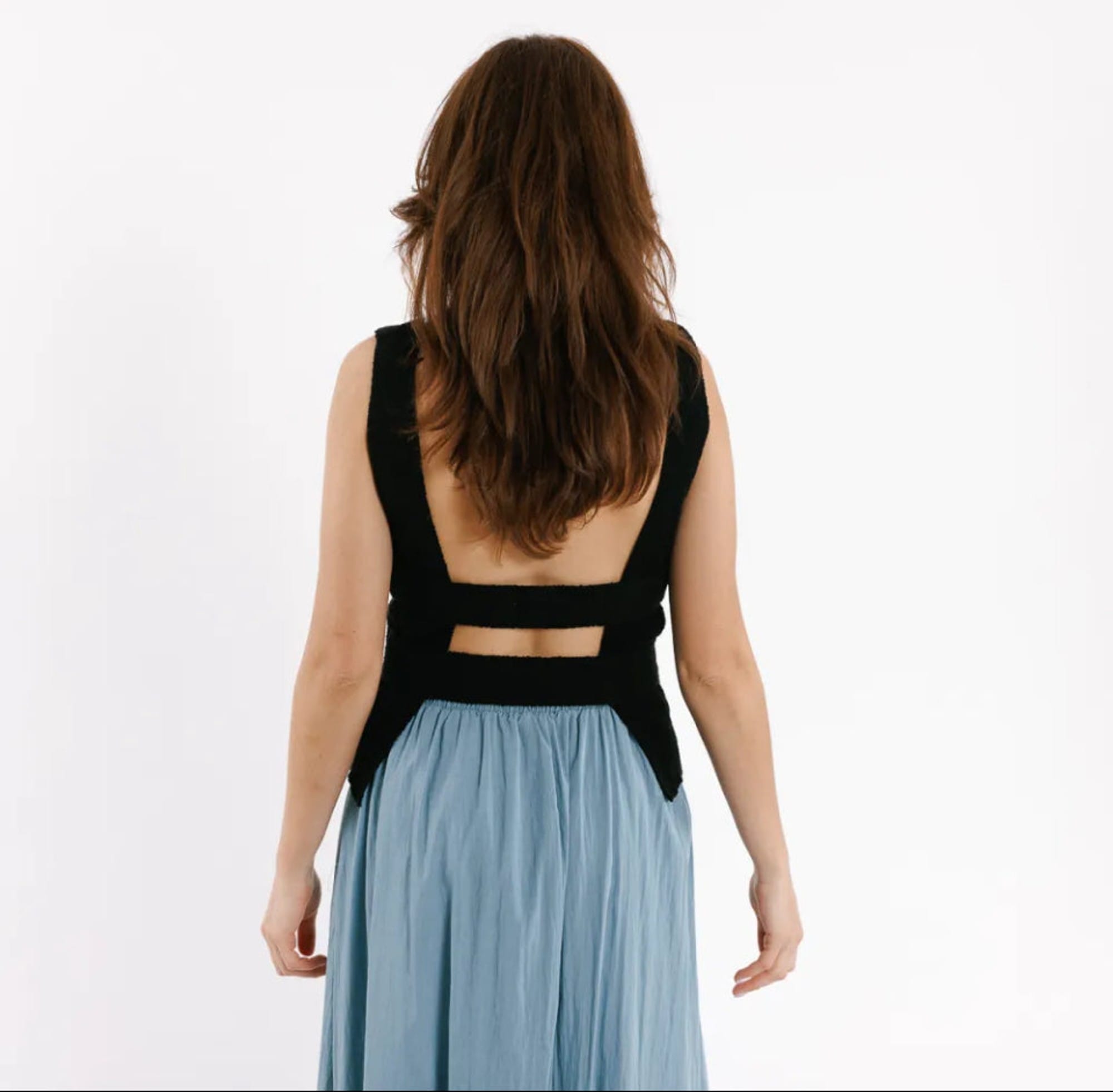 Sweewe Paris Knit Open Back Tank - clever alice