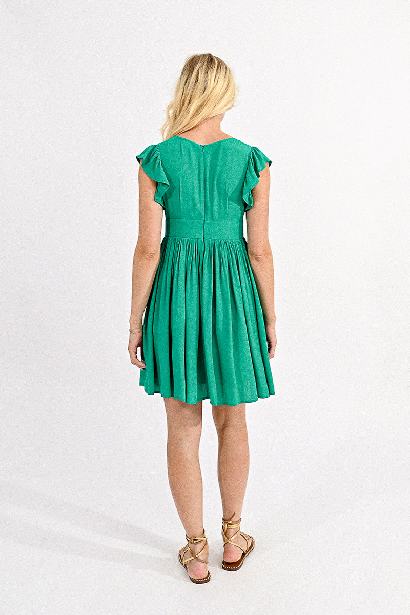 Molly Bracken Dress in Green - clever alice