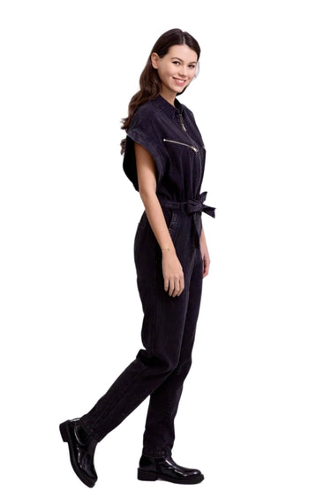 Clever Alice Denim One Piece in Black 