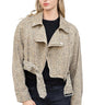 Clever Alice Cheetah Cropped Jacket 