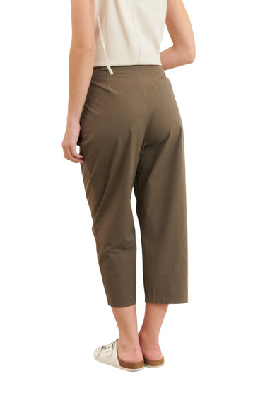 Clever Alice Cropped Pant in Olive Green 