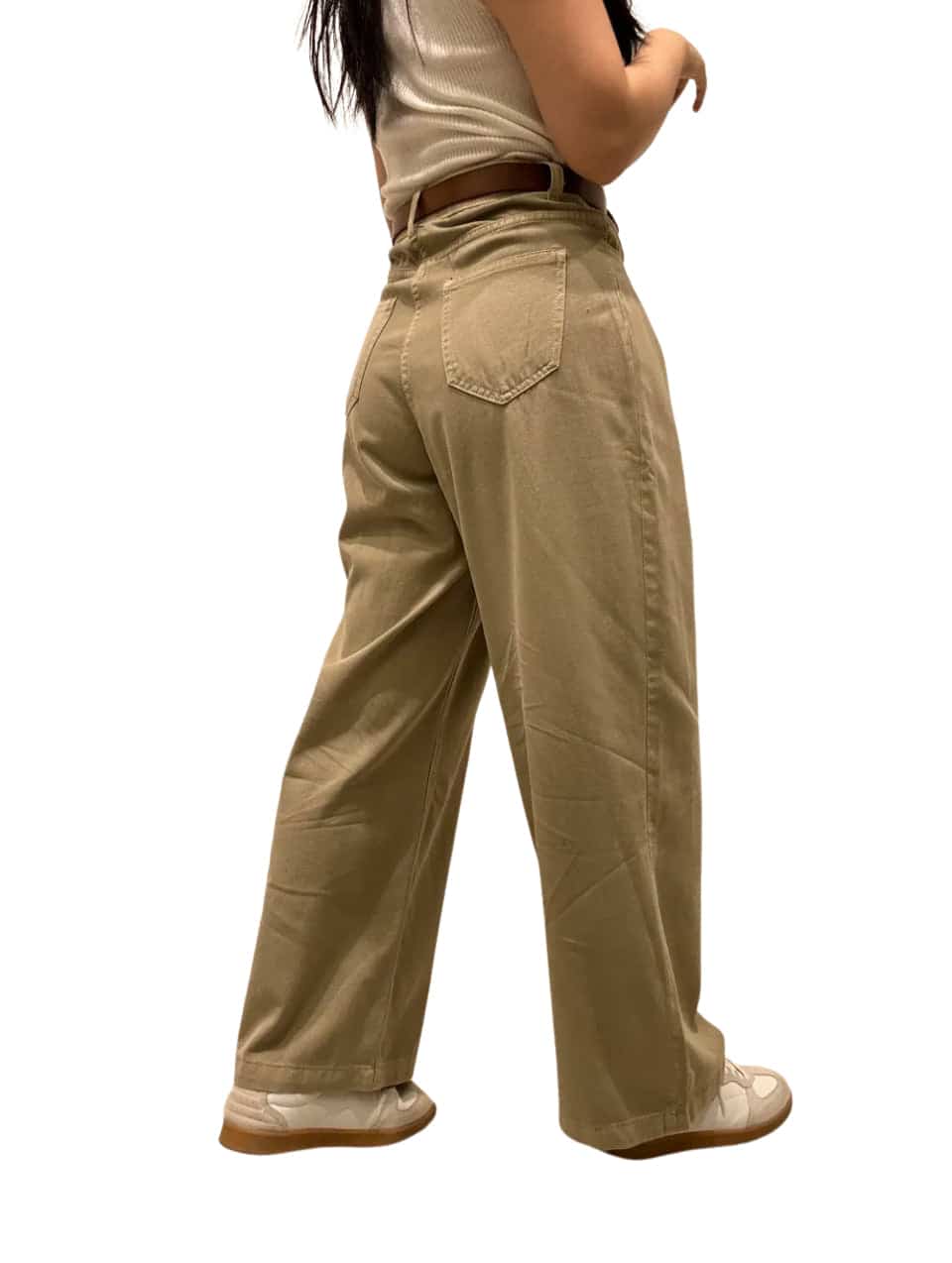 Clever Alice Beige Wide Leg Pant 