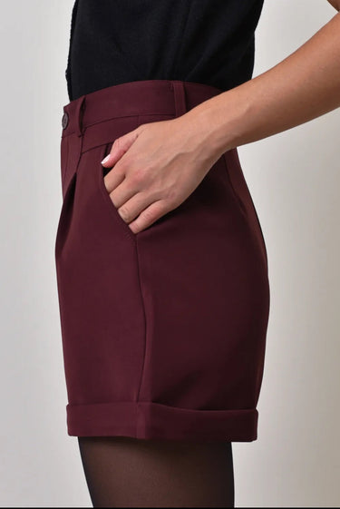 Clever Alice Nina Short in Black or Burgundy 