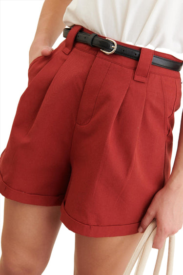 Clever Alice Folded Short in Red 