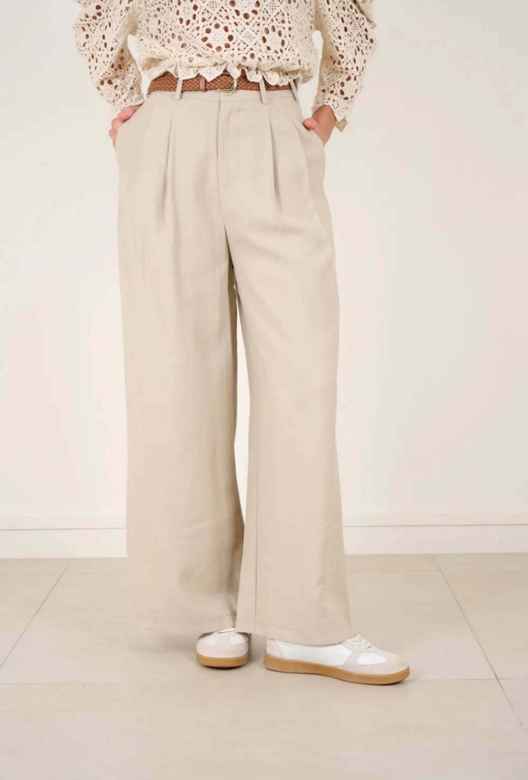 Clever Alice Normandy Pant in Beige 