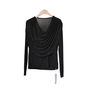 Clever Alice Cowl Neck Sparkle Top 