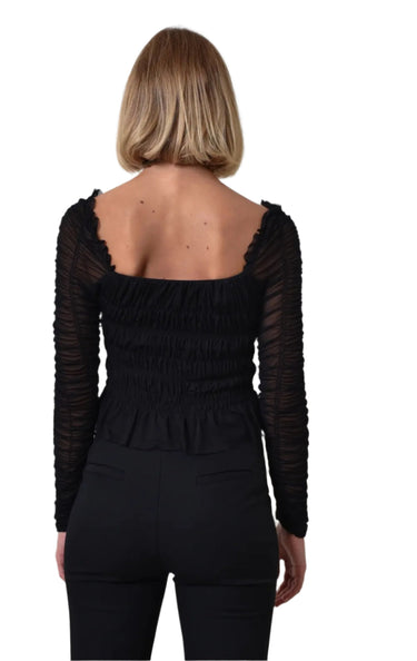 Clever Alice Parisian Black Top 