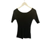 Clever Alice Backless Top in Black 