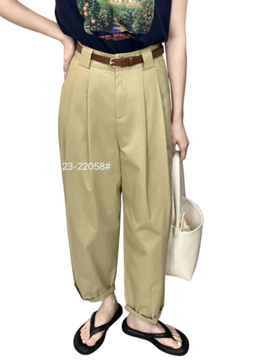 Clever Alice Cropped Pant in Tan 