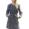 Clever Alice Asymmetrical Grey Denim Dress 