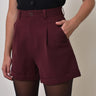 Clever Alice Nina Short in Black or Burgundy 