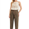 Clever Alice Cropped Pant in Olive Green 