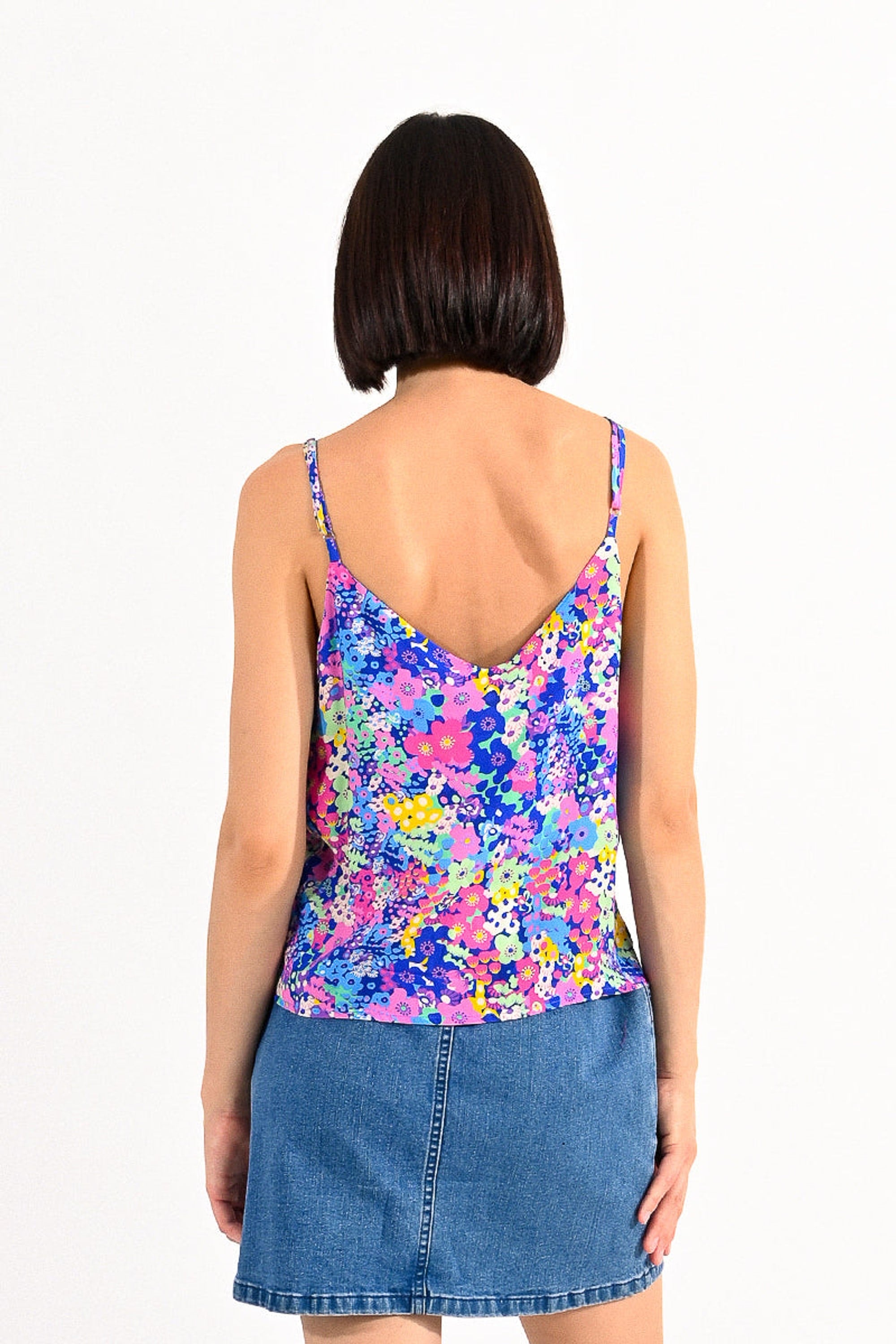 Molly Bracken woven camisole in Blue Lucy - clever alice