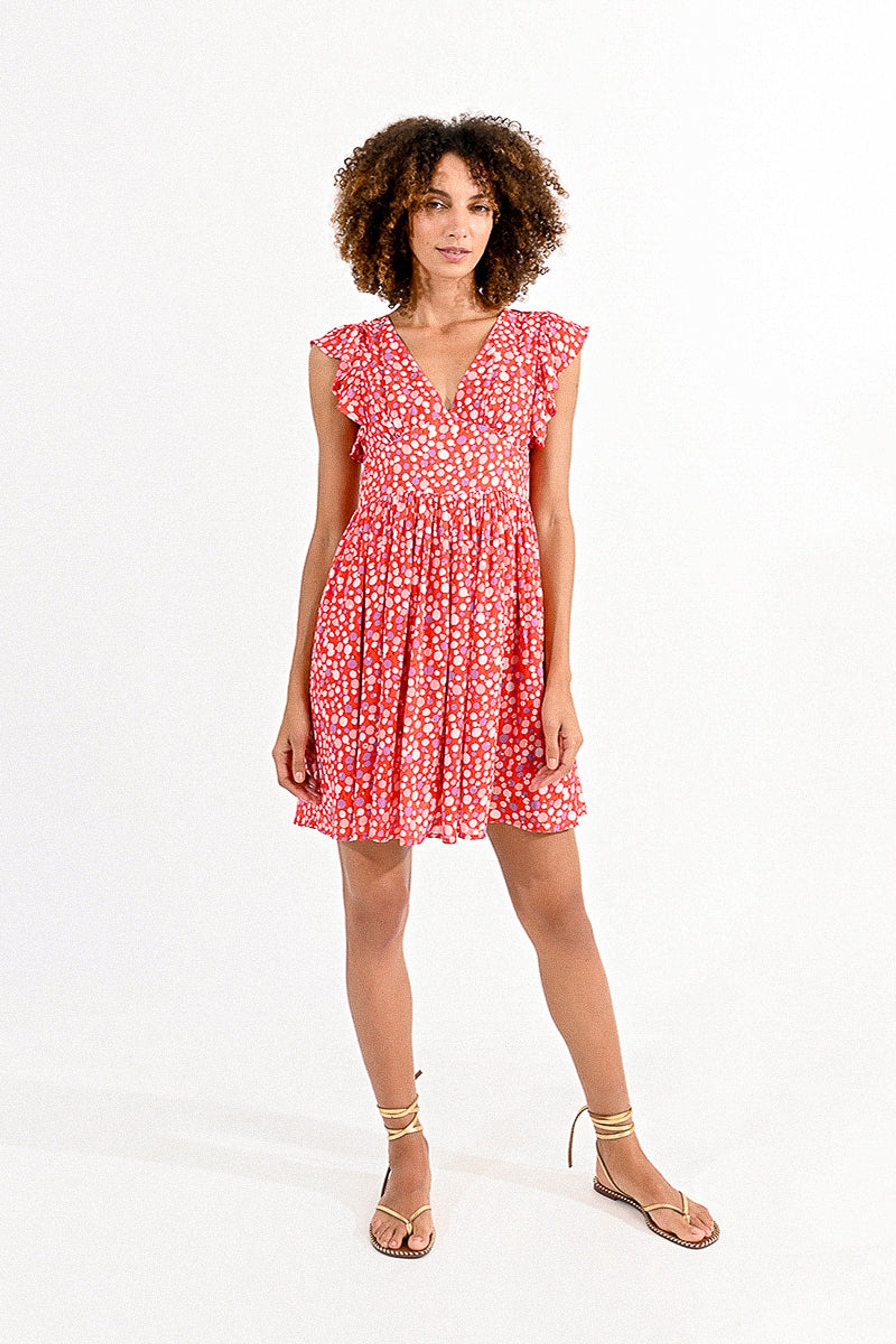 Molly Bracken Dress in Red Charlotte - clever alice