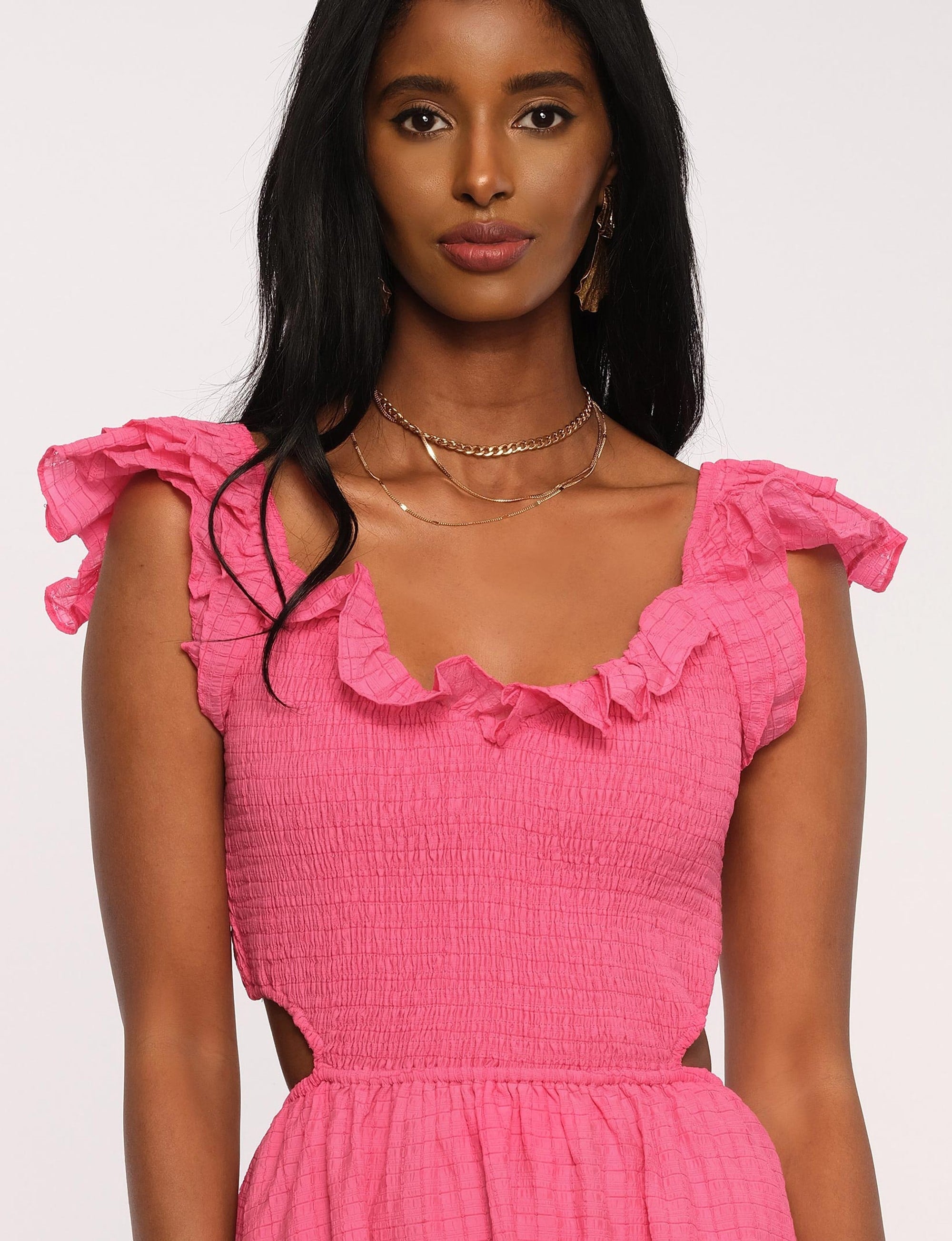 Heartloom Juny Dress in Hot Pink - clever alice