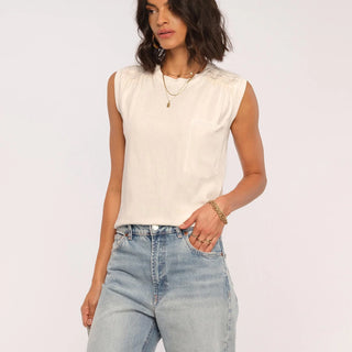 Heartloom nellie Top in White - clever alice