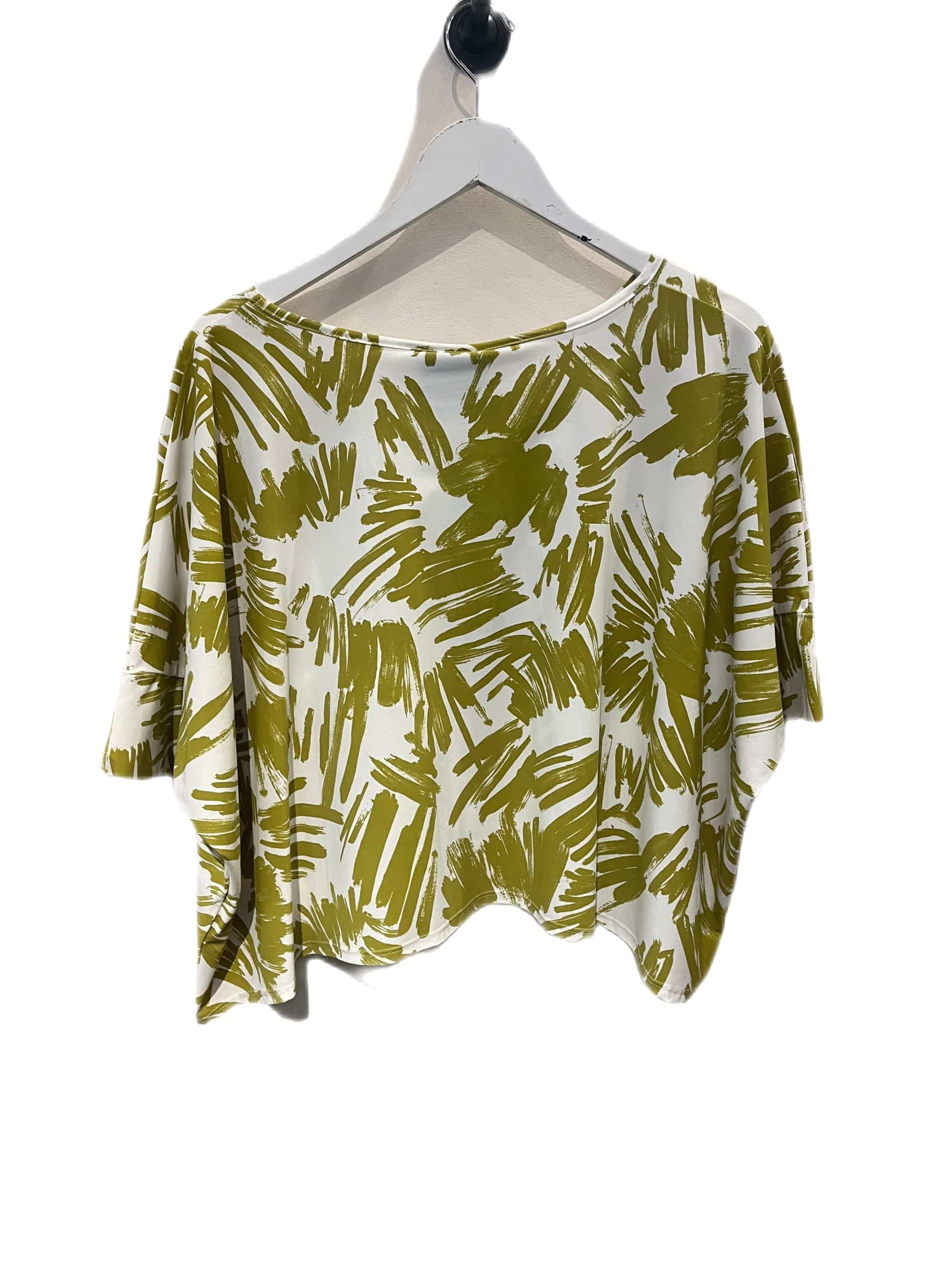 Porto Top in Green and Off- White - clever alice