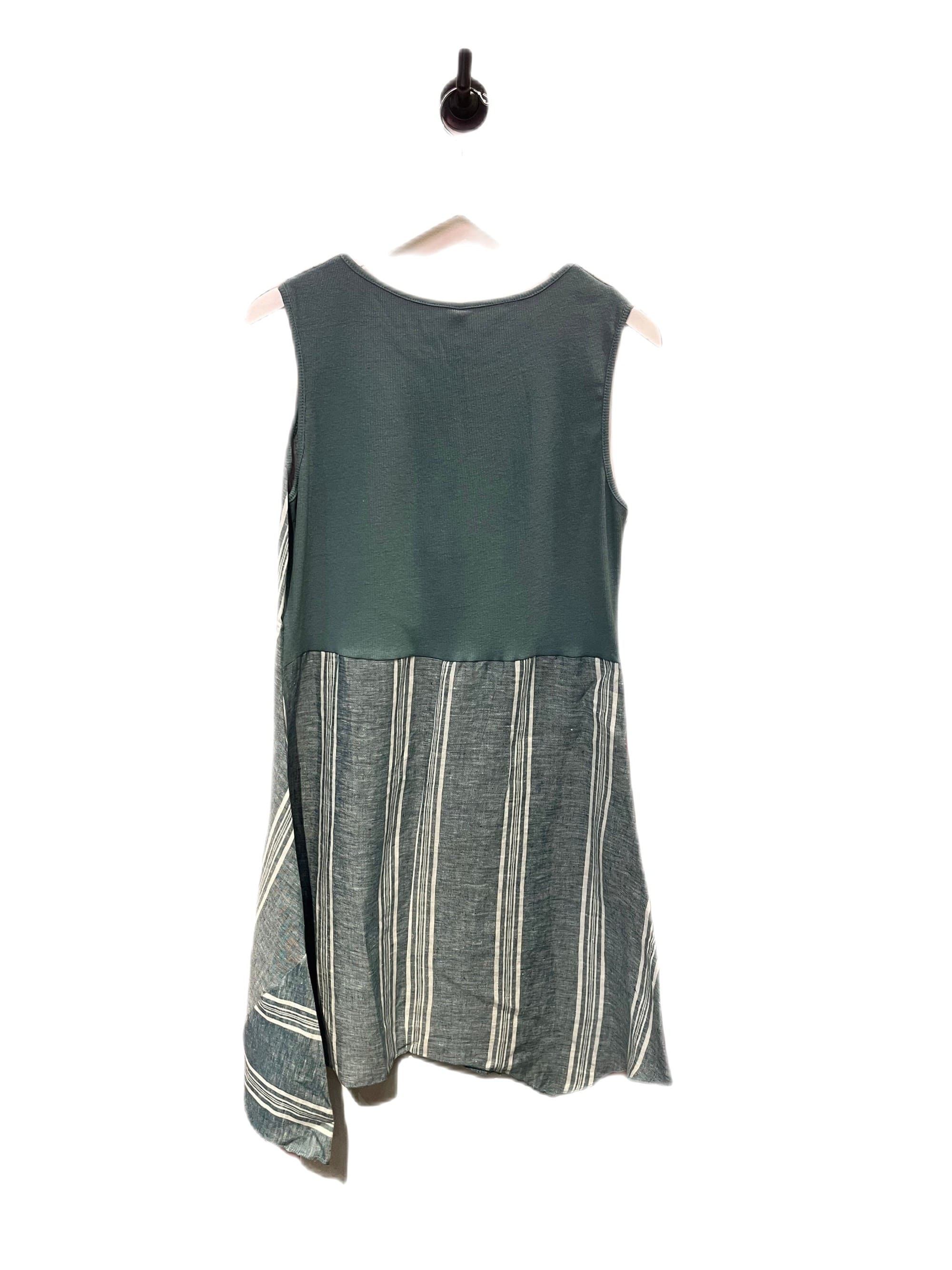 Inizio Linen Dress with Pockets in Sea Foam - clever alice