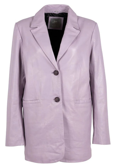 Mauritius Lieke CF Leather Blazer in Lavender