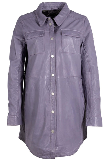 Mauritius Miha RF Leather Jacket in Lavender