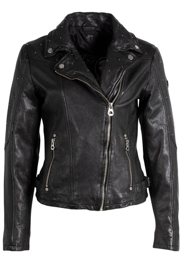 Mauritius Aleeza RF Leather Jacket in Black