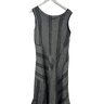 Inizio Linen Striped Dress in Grey 