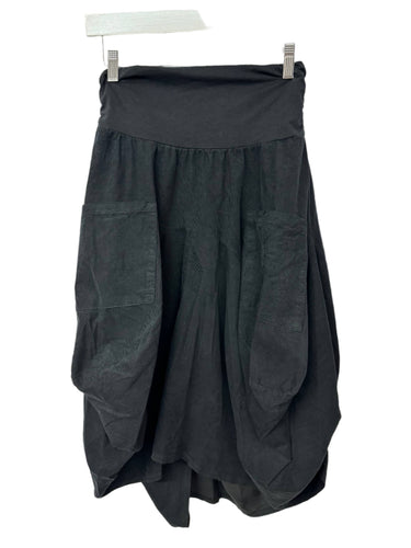 Inizio Corduroy Bubble Skirt in Black or Brown 