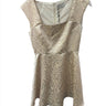 Molly Bracken Gold Leaf Mini Dress 