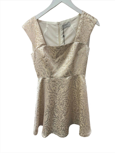 Molly Bracken Gold Leaf Mini Dress 