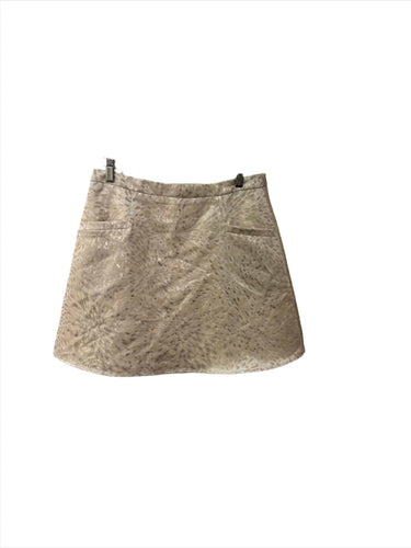 Molly Bracken Gold Leaf Mini Skirt 