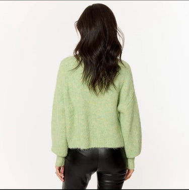 Sweewe Paris Bell Sleeve Mock Neck Sweater 