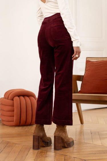 Oraije Wide velvet pants - Victorine 