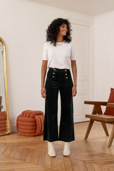 Oraije Wide velvet pants - Victorine 