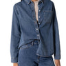 Clever Alice Celia Shirt in Blue Denim 