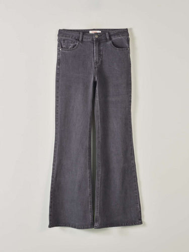 Oraije Paris Emily Mid-Waist Flare Jean in Grey 