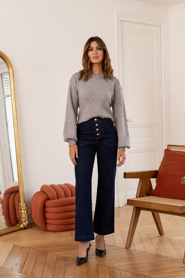 Oraije Paris Paulinette Wide Jean in Raw Denim 