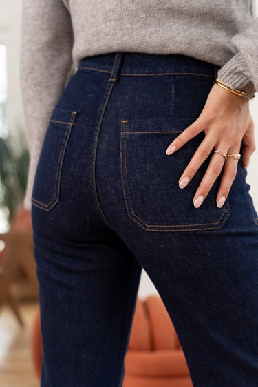 Oraije Paris Paulinette Wide Jean in Raw Denim 