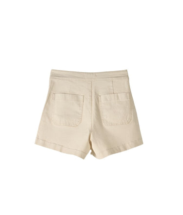 Clever Alice Victorinette Shorts in Natural Beige 