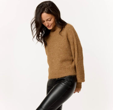 Sweewe Paris Bell Sleeve Mock Neck Sweater 