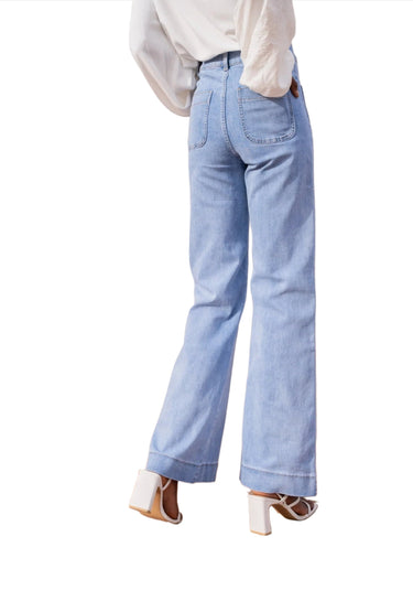 Oraije Paris Elena Flare Jean in Blue Denim - clever alice