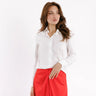 SWEEWE PARIS LONG SLEEVE BUTTON DOWN in White 