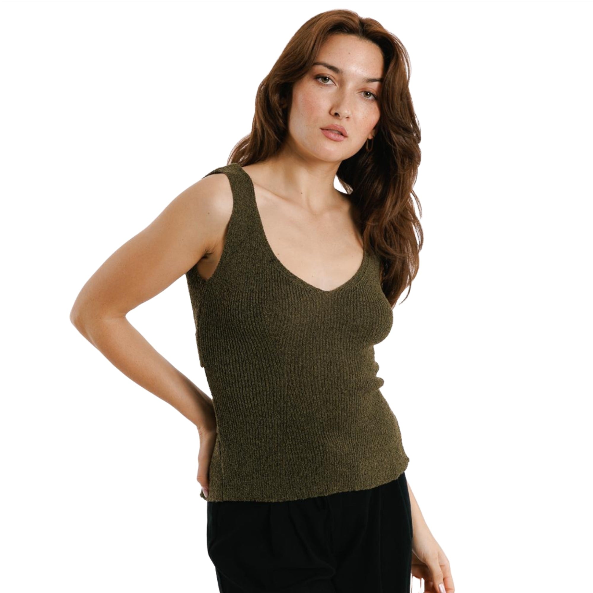 Sweewe Paris Strappy Top in Green 