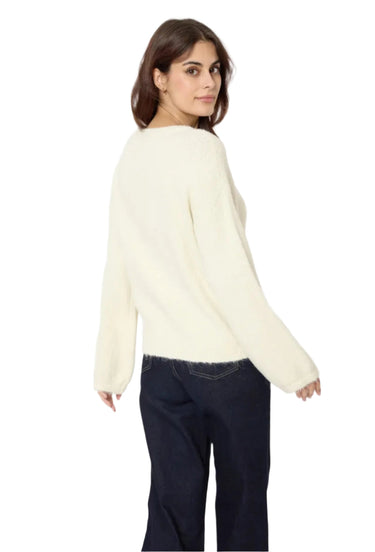 Sweewe Paris Crew Neck Sweater in Cream 