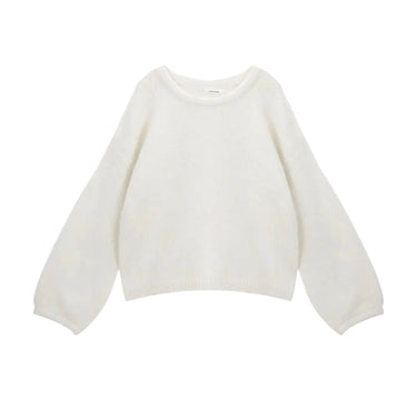 Sweewe Paris Crew Neck Sweater in Cream 