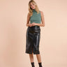 Sweewe Vegan Leather Pencil Skirt 