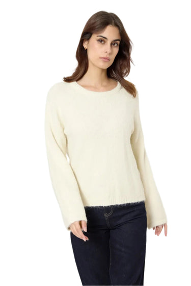 Sweewe Paris Crew Neck Sweater in Cream 