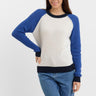 Sweewe Blue Sleeved Knit Sweater 