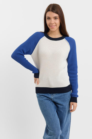 Sweewe Blue Sleeved Knit Sweater 