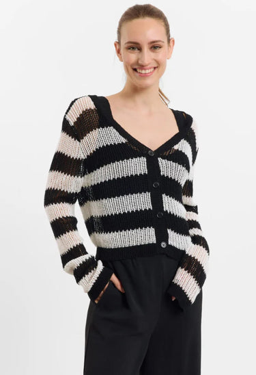 Sweewe Striped Knit Cardigan 